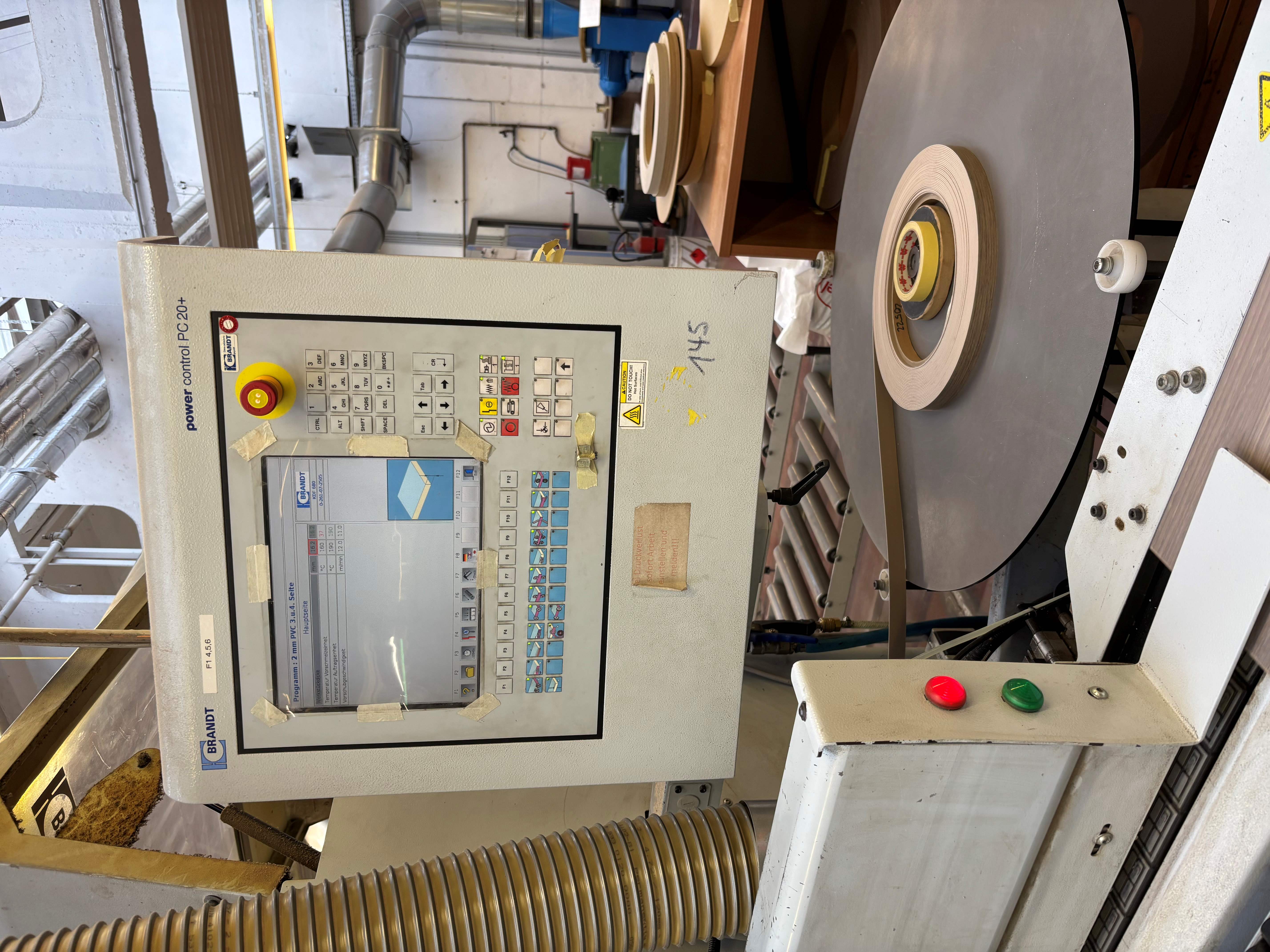 single-sided edge banding machine with workpiece return system / BRANDT / KDF 680