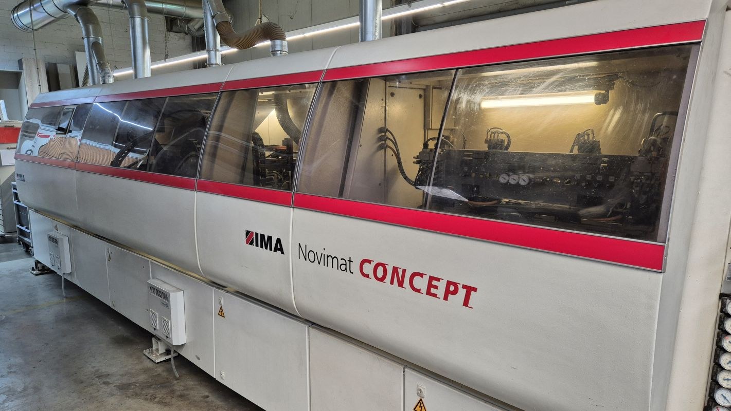single-sided edge banding machine / IMA / Novimat Concept/I/G80/440/R3