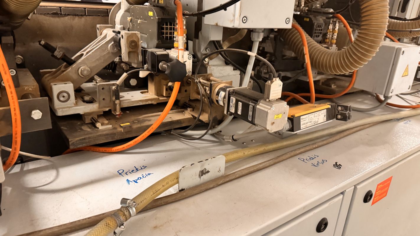 Single sided edge banding machine with Workpiece return / BRANDT / KDF 991