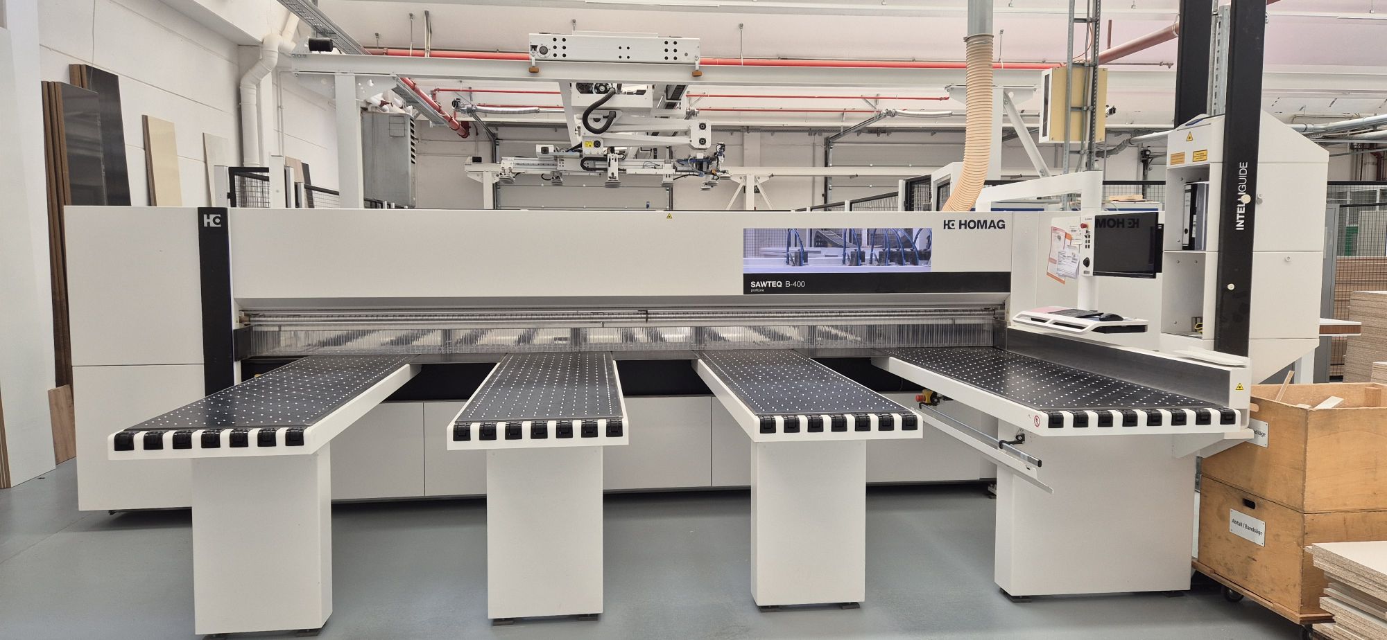 panel dividing saw with panel bearing  / HOLZMA / HPP 400