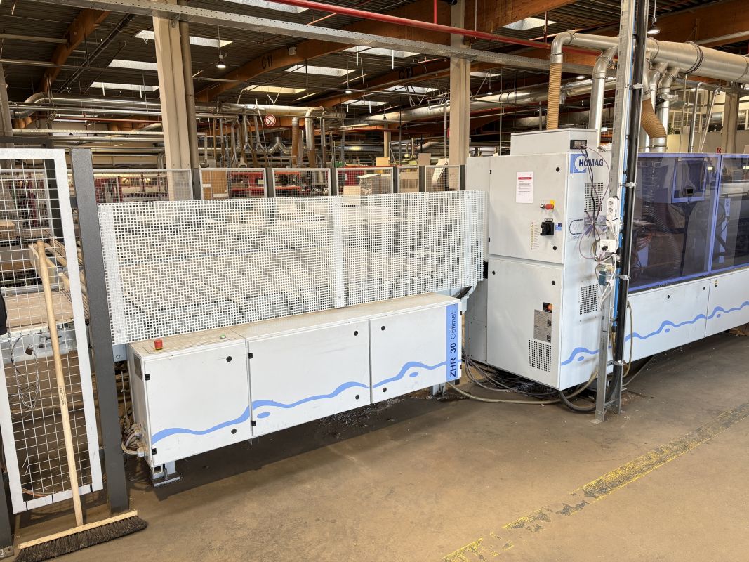 single-sided edge banding machine with loading table and workpiece return / HOMAG / Profi KFL350/12/A3/L/WZ