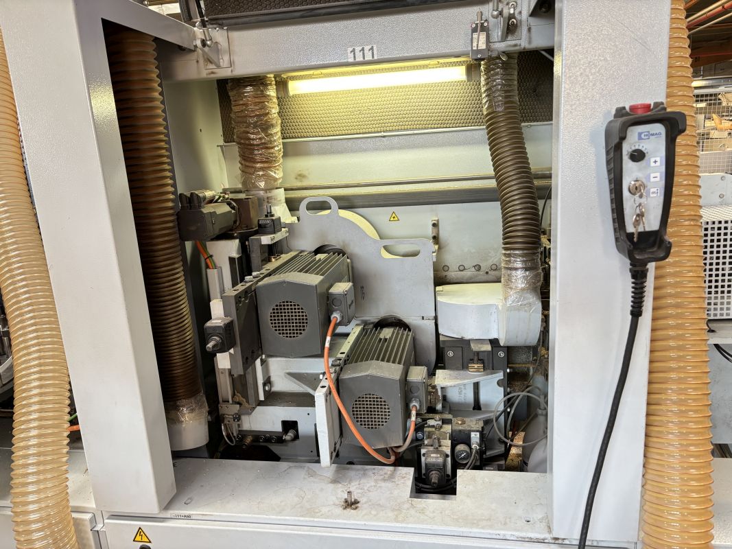single-sided edge banding machine with loading table and workpiece return / HOMAG / Profi KFL350/12/A3/L/WZ