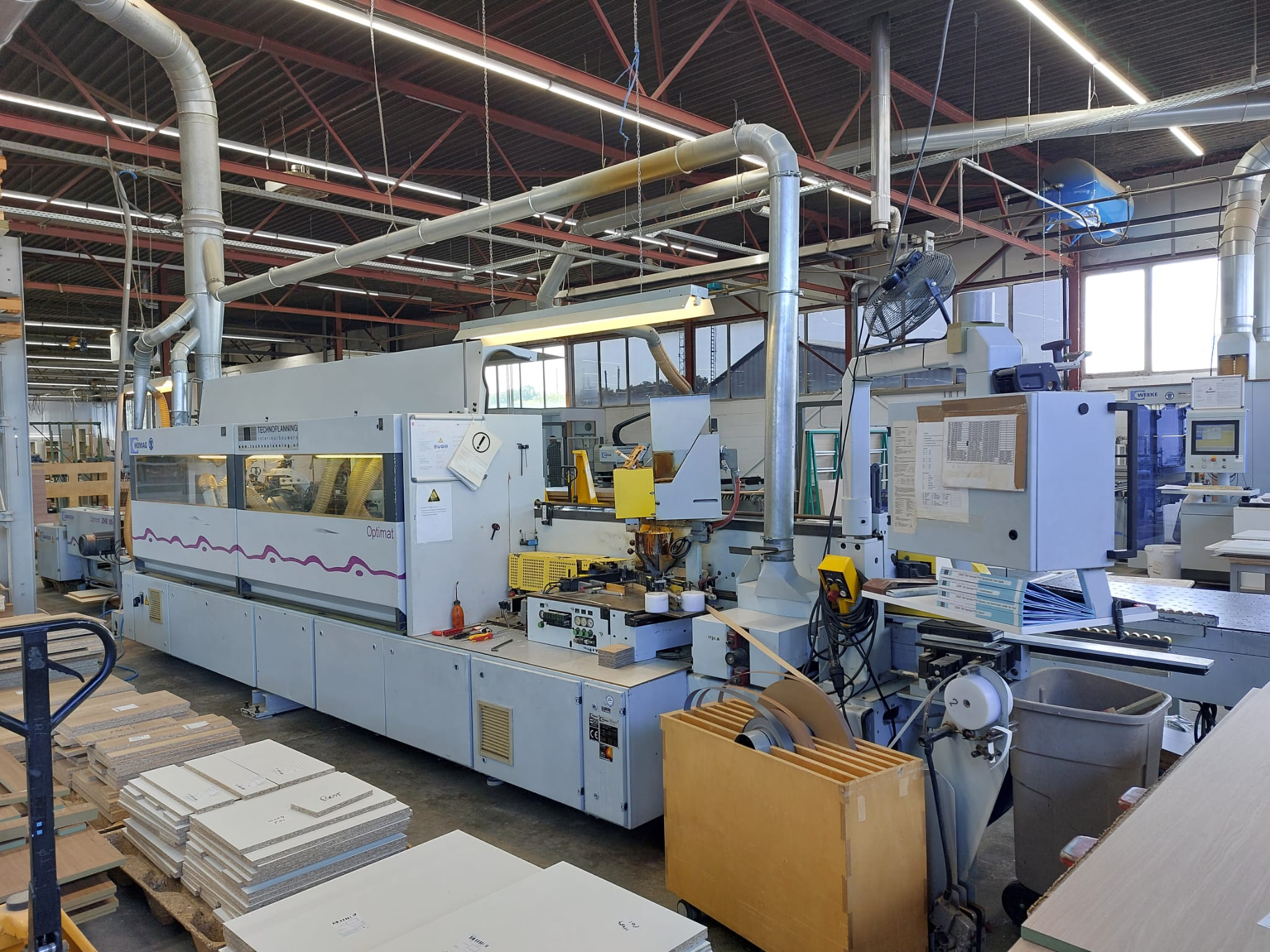 single-sided edge banding machine with workpiece return / HOMAG / Optimat KL 78/A20/S2/Z