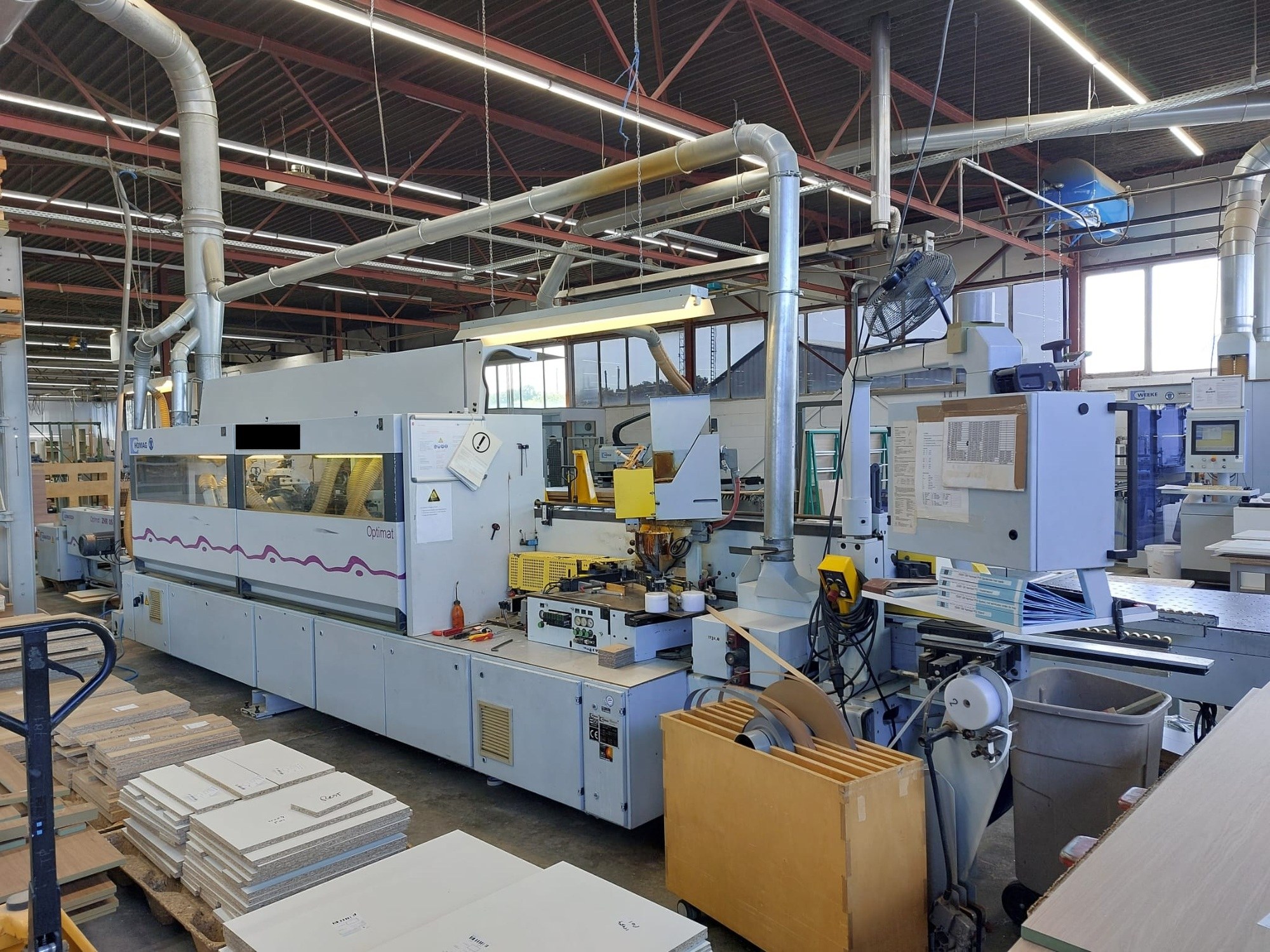 single-sided edge banding machine with workpiece return / HOMAG / Optimat KL 78/A20/S2/Z
