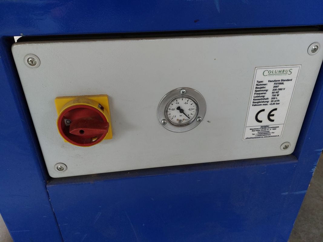 membrane press with Becker pump / COLUMBUS / Vakuform Standard