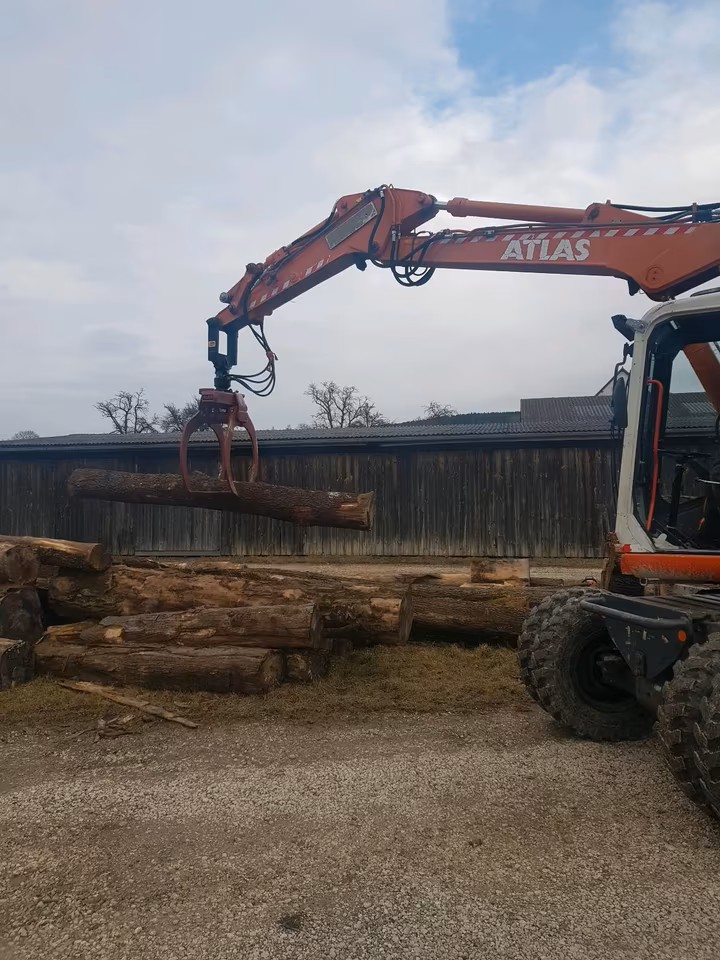 complete log band sawmill with double edger and wood excavator / Winter / 