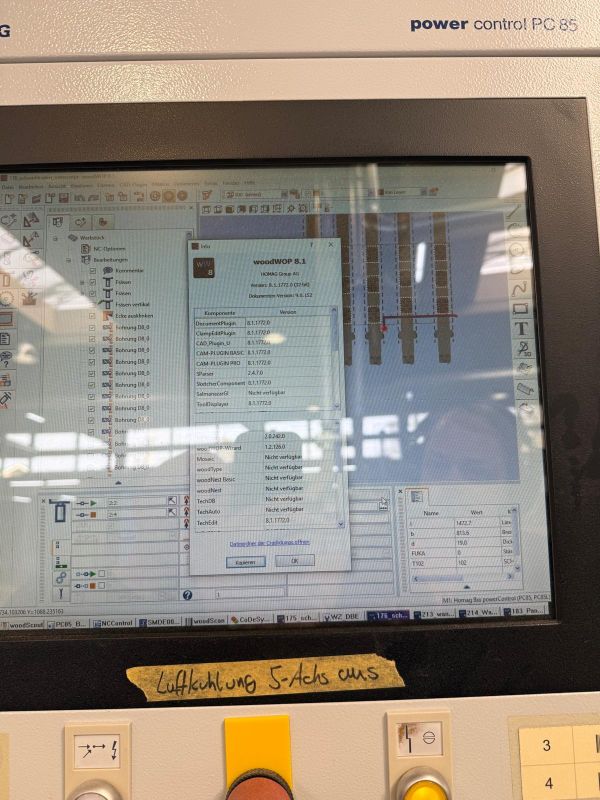 CNC machining center / HOMAG / PROFI BOF 722/58/18/F/K