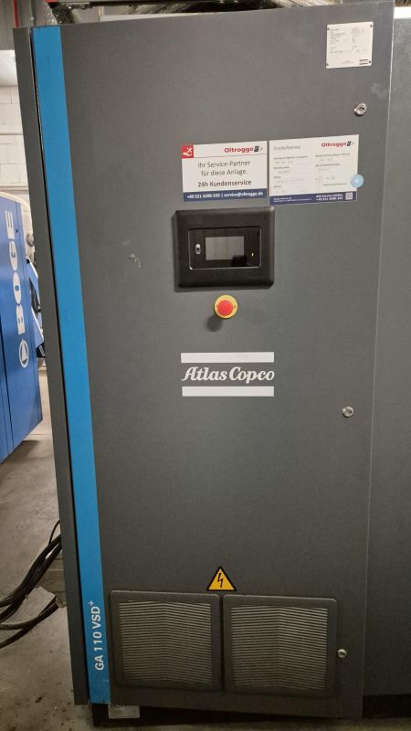 compressor with refrigerated dryer / Atlas Copco / GA 110 VSD+