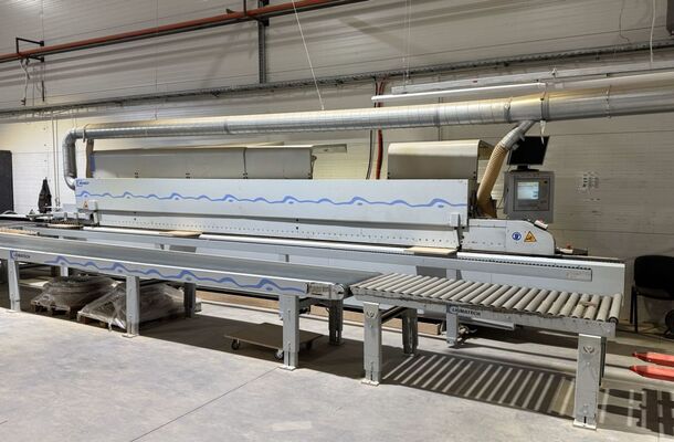 Single sided edge banding machine with Workpiece return / BRANDT / KDF 991