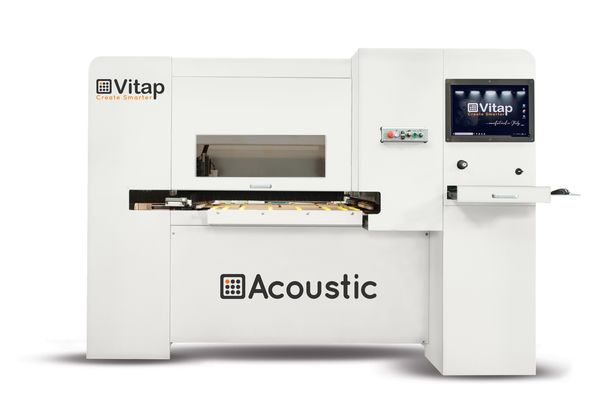 Throughfeed boring machine for acoustic panels / VITAP / ACOUSTIC